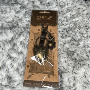 NEW Chala Metal Owl Keychain/Purse Charm